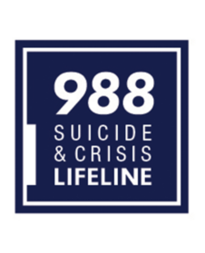 Dial 988 for suicide and crisis lifeline